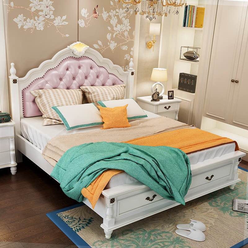 Giường phong cách Mỹ cho phòng ngủ GN069