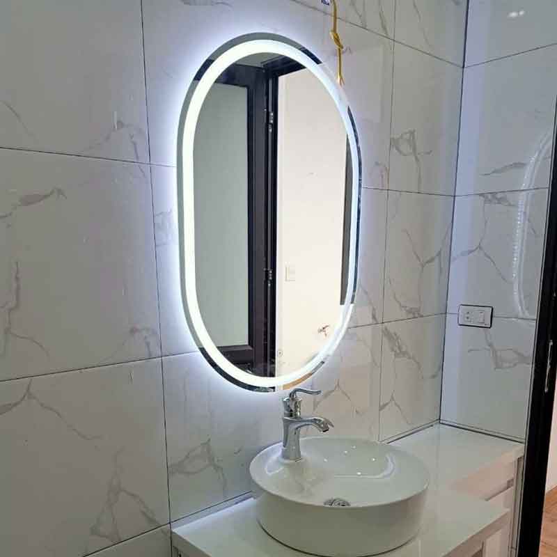 Gương LED phòng tắm hình Bầu Dục cao cấp GT899