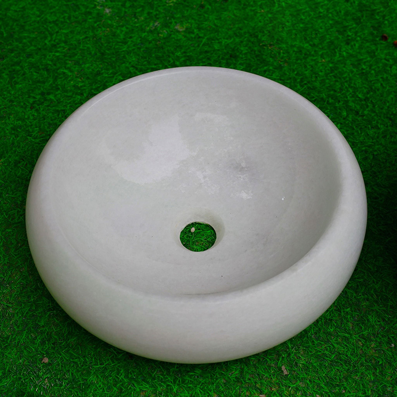 Lavabo đá cẩm thạch sở hữu màu trắng tinh tế đầy cuốn hút LA012