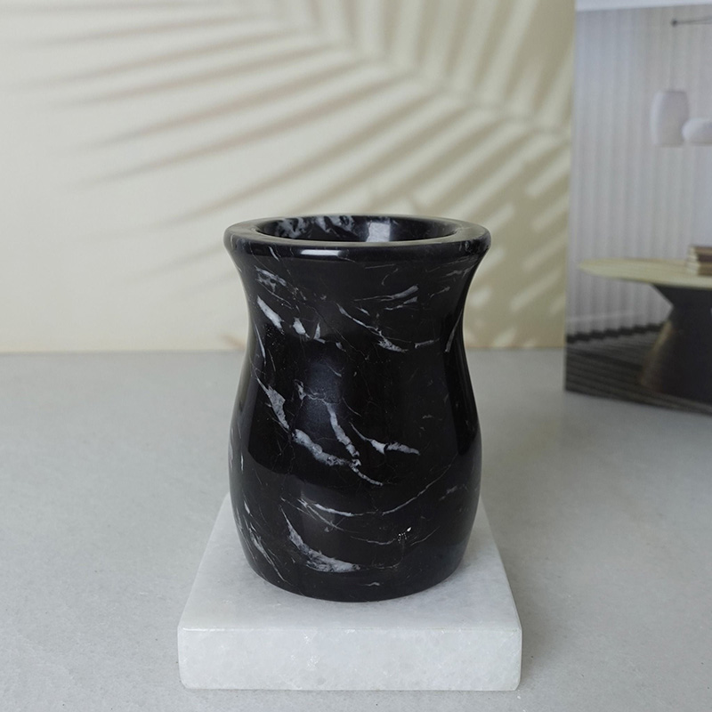 Cốc đựng bàn chải đánh răng đá marble tự nhiên PT005