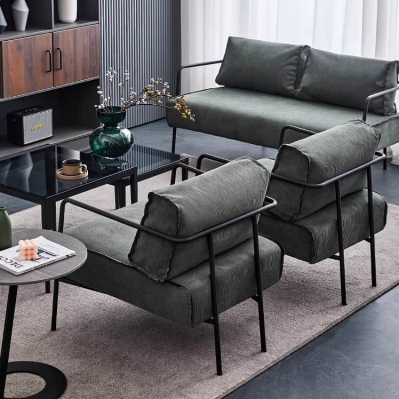 Ghế sofa đôi phòng khách khung sắt đệm da nhiều màu SF628