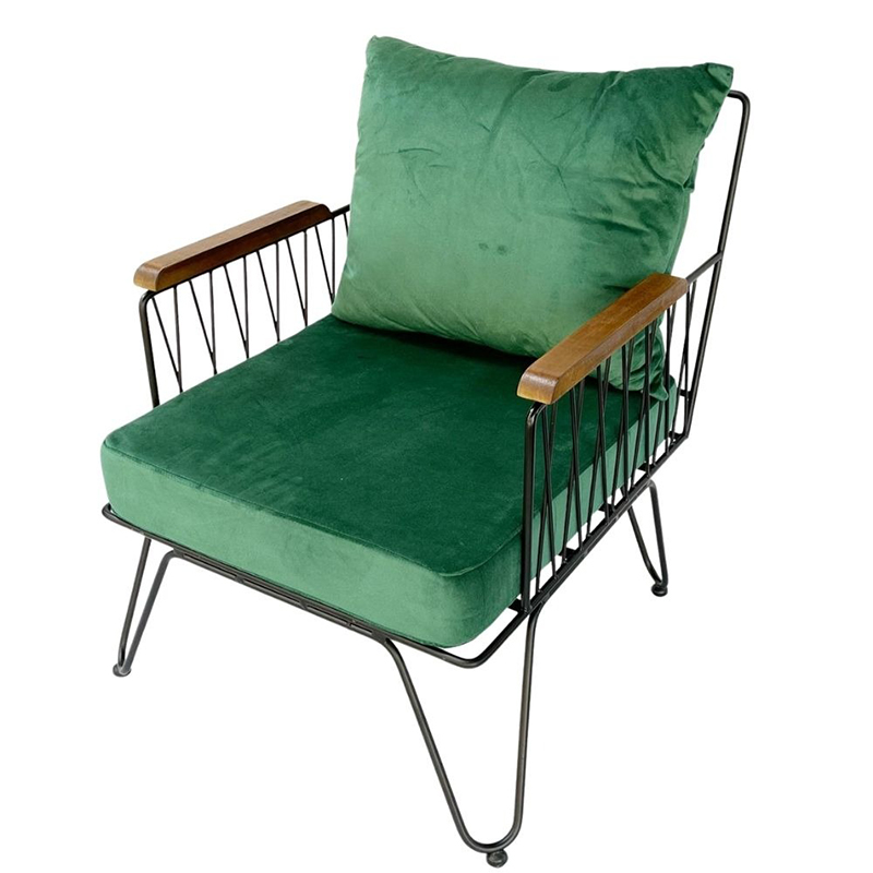 Ghế sofa đơn (ArmChair) khung sắt nệm da nỉ nhiều màu SF631