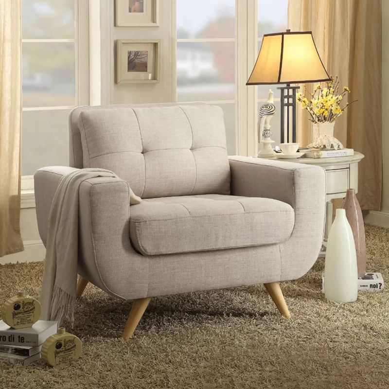 Ghế sofa đơn bọc vải đệm êm thoải mái khi ngồi SF961