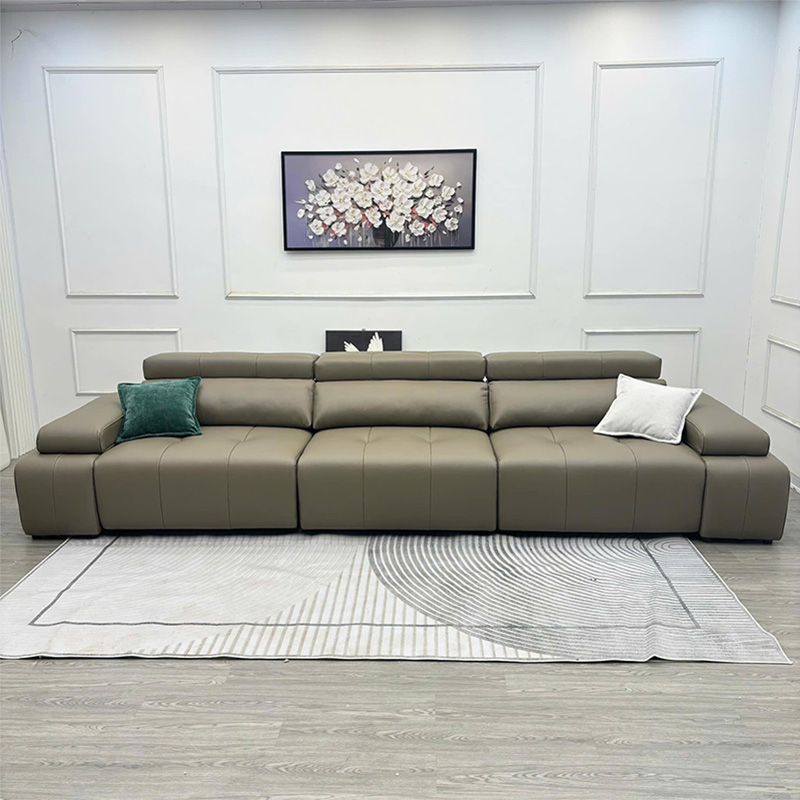 Sofa da đẹp đẳng cấp cho phòng khách lớn SF697