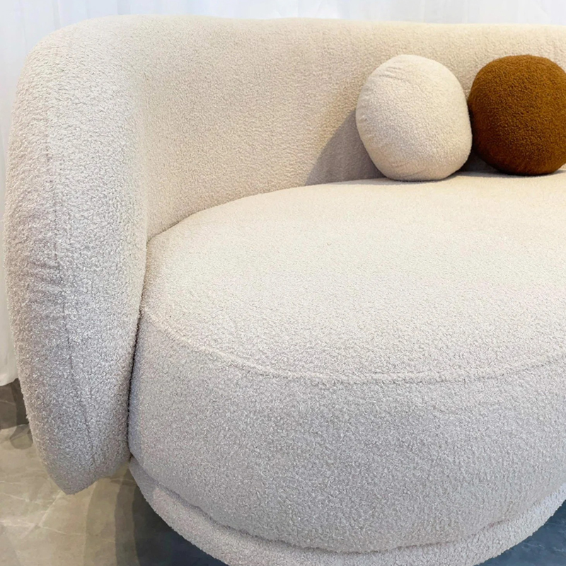 Sofa tựa cao cấp Curven bọc vải lông cừu SF671