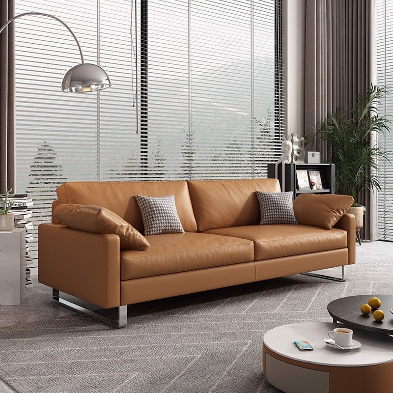 Sofa văng bọc da khung gỗ đảm bảo độ chắc chắn và ổn định SF668