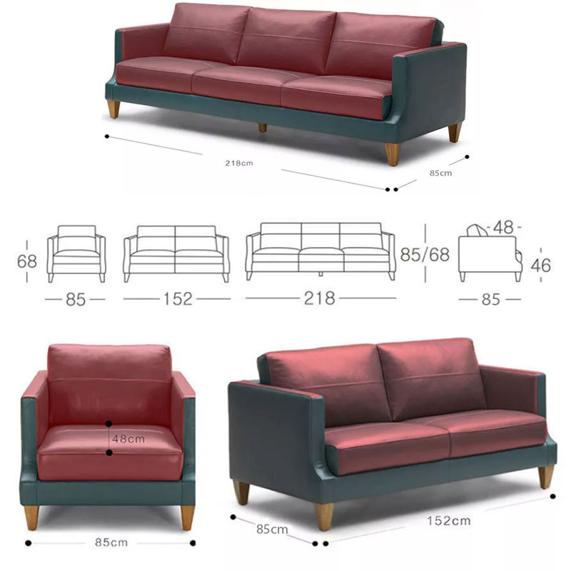 Ghế sofa da cao cấp, sang trọng decor phòng khách SF645