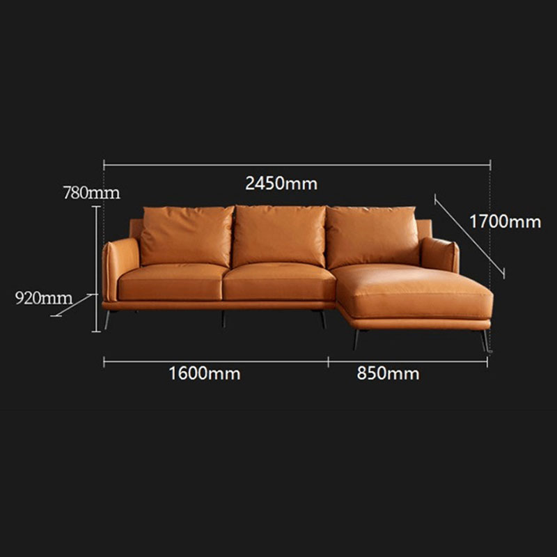 Ghế sofa góc chữ L chân sắt sang trọng SF612