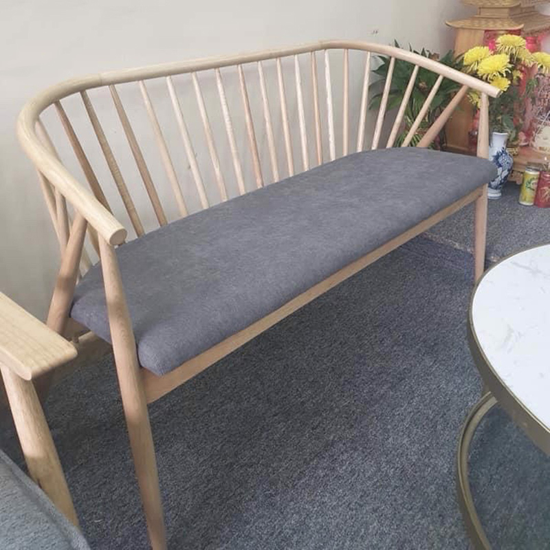 Ghế Sofa nan gỗ Genny Băng thiết kế tinh tế SF901