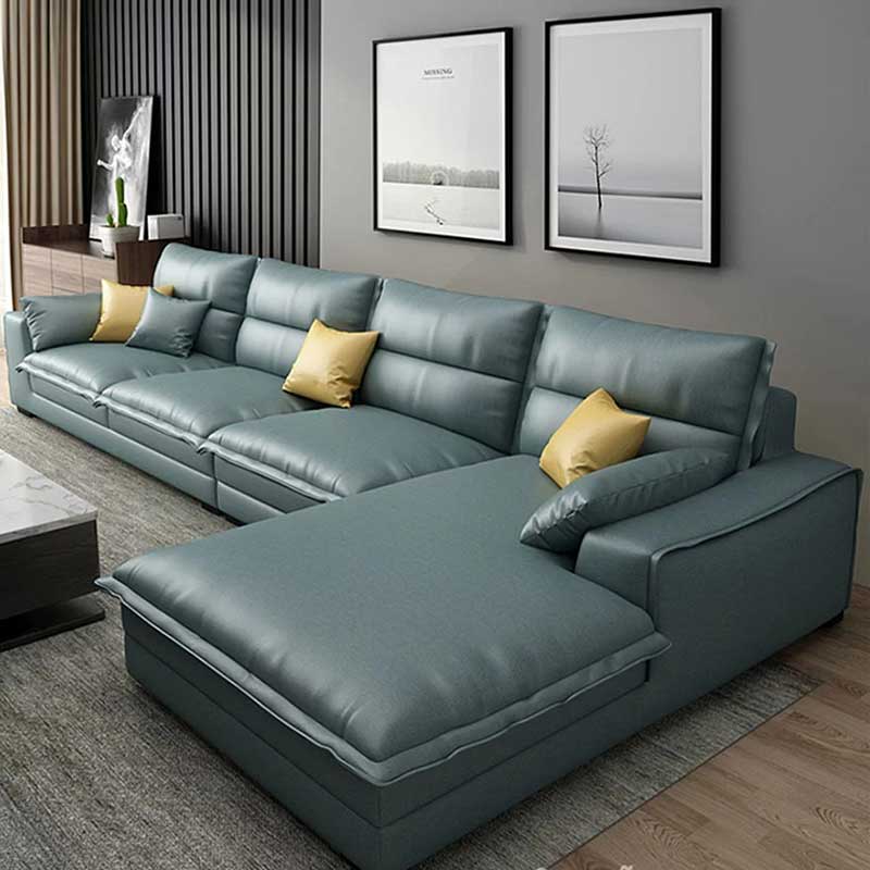 Sofa góc chữ L bọc da cao cấp sang trọng SF862