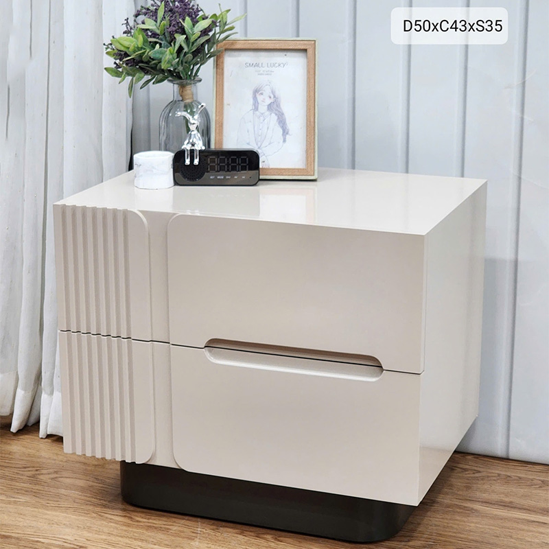 Tab đầu giường gỗ ấn tượng bởi thiết kế hiện đại TD296