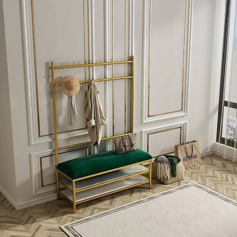 Ghế ngồi kệ để giày thiết kế có giá treo đồ tiện lợi TG030