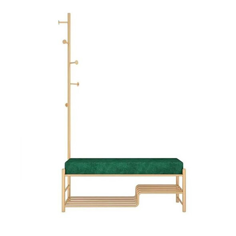 Ghế ngồi thay giày nệm êm có cây treo đồ TG029