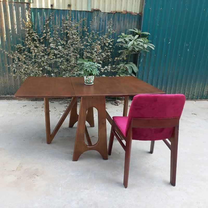 Bàn ăn thông minh gỗ sồi gấp gọn tiết kiệm diện tích BA165