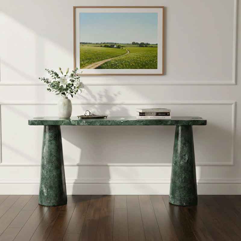 Bàn console đá xanh Ấn Độ nguyên khối biểu tượng của sự sang trọng & đẳng cấp CT125