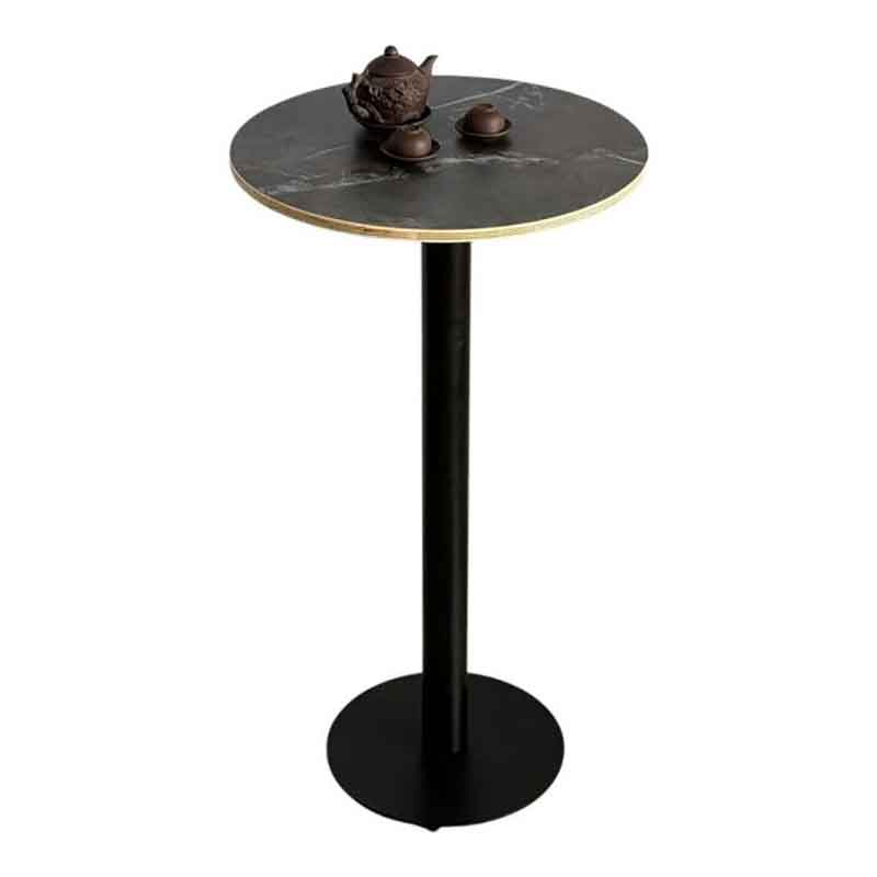 Bàn Bar cao đường kính tròn 60cm gỗ Plywood chân sắt GB707