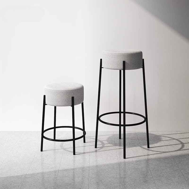 Ghế bar, ghế quầy đảo bếp chân sắt thanh cao đệm dày GB631