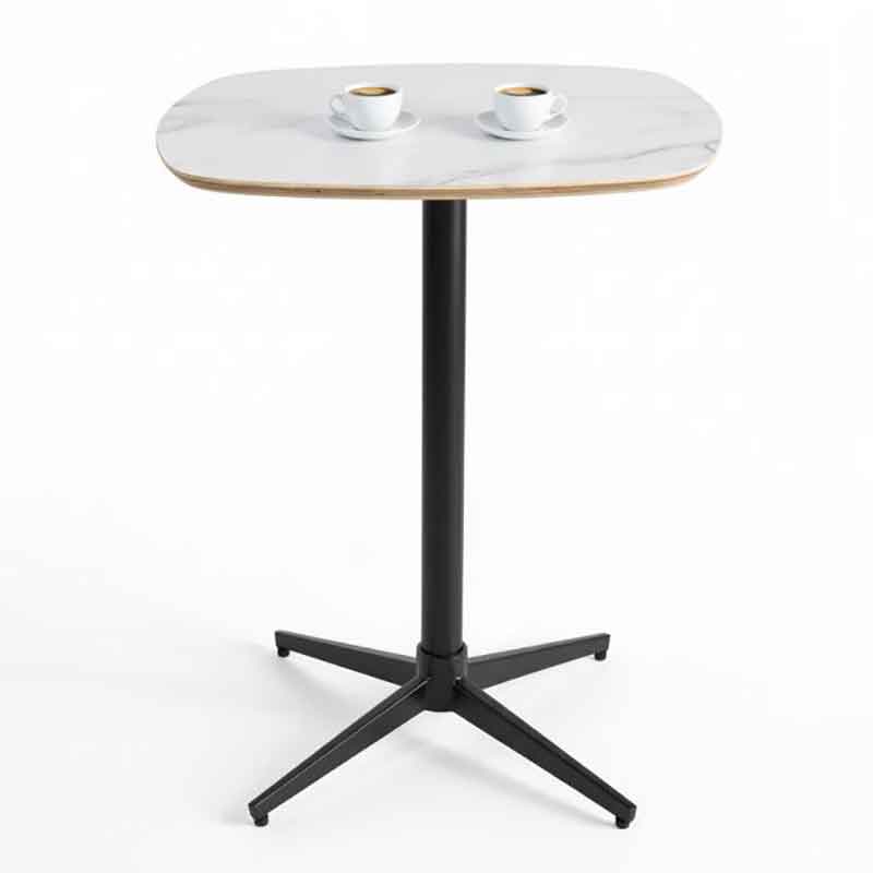 Bàn cafe D60 mặt gỗ plywood vân giả đá GC979