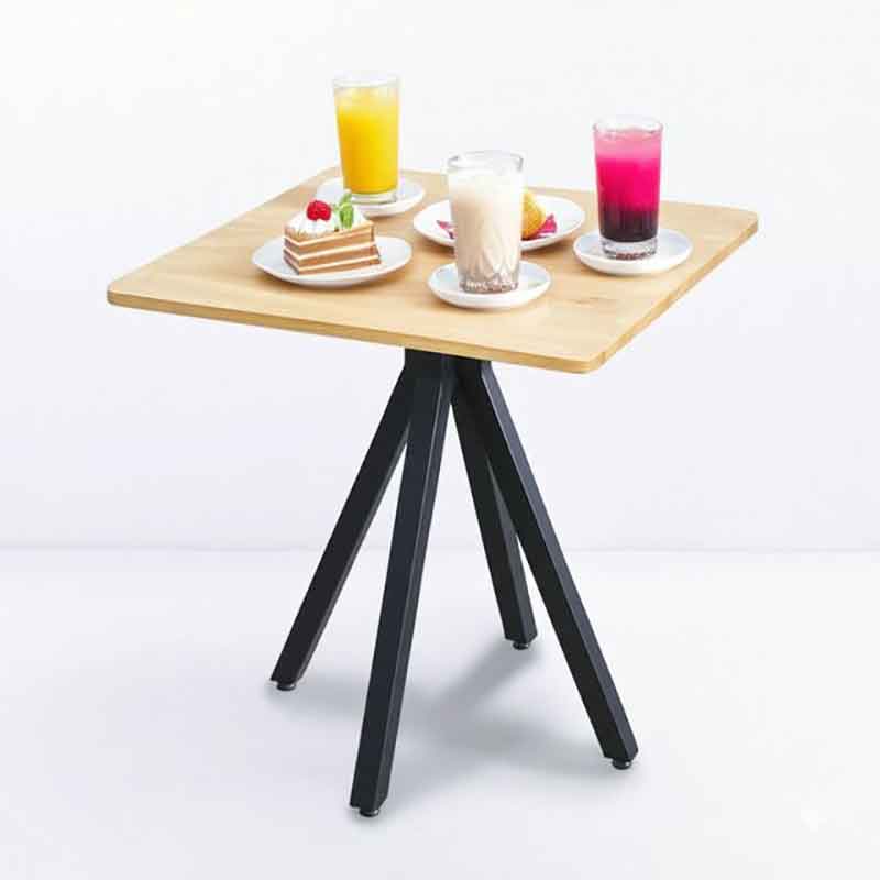 Bàn cafe nhà hàng vuông 70x70cm gỗ cao su GC792