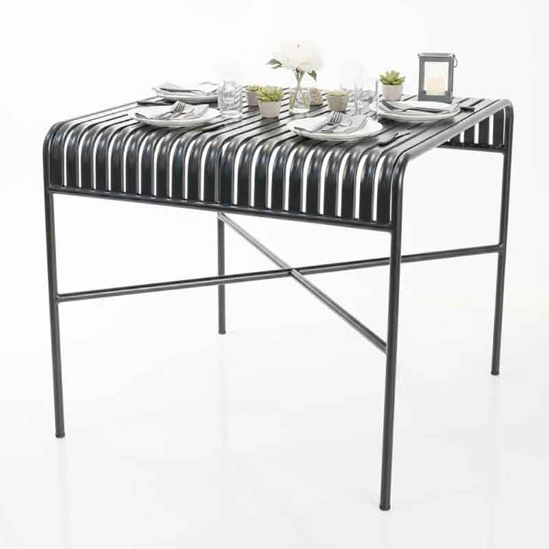 Bàn vuông cafe sân vườn ngoài trời 80x80cm sắt sơn tĩnh điện GC980