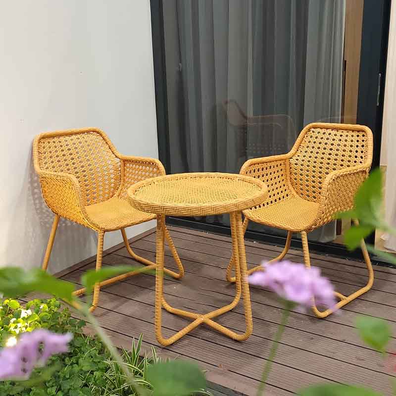 Bộ bàn ghế ban công ngoài trời nhựa giả mây BM522
