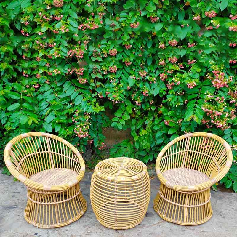 Bộ bàn ghế mây nhựa ASIA trang trí resort, chung cư, khách sạn BM539