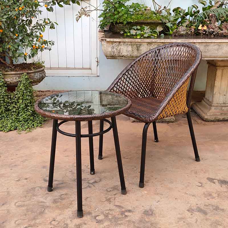 Combo bàn ghế thưởng trà sân vườn ban công ngoài trời BM535