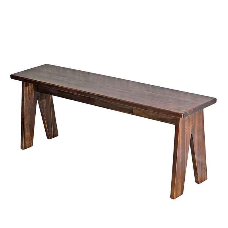 Ghế băng dài chân chữ A gỗ tràm kích thước 120x30x45cm BS343