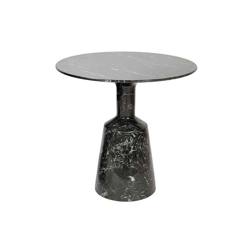  Bàn side tab đá đen vân trắng hình trụ chai nguyên khối BC206