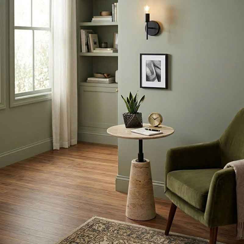 Bàn Tab Sofa đá Cẩm Thạch tự nhiên thiết kế hiện đại BC427