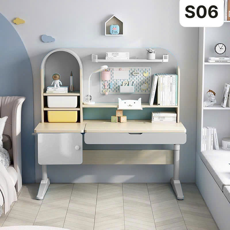 Bàn học S06 phù hợp với mọi lứa tuổi học sinh từ mầm non tới trung học phổ thông BH259