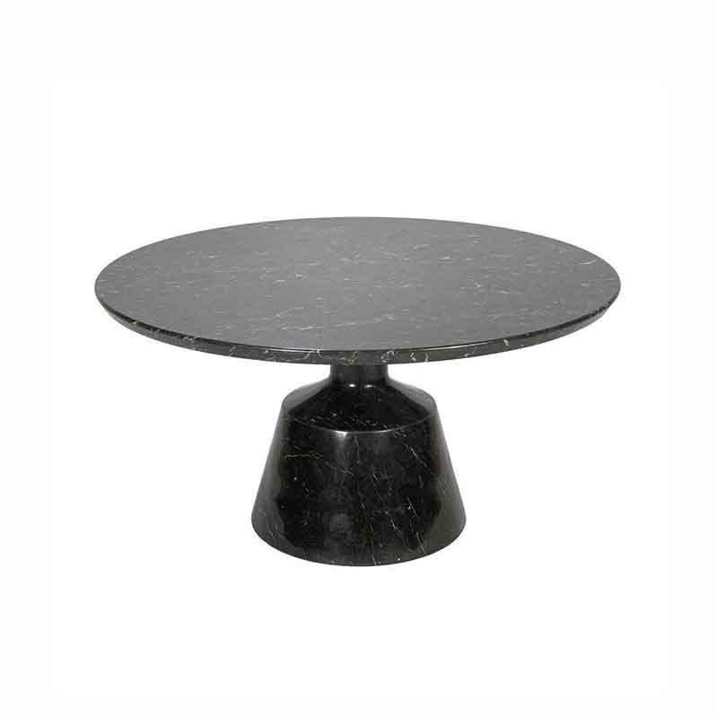 Bàn trà đế đá hình chai nguyên khối, mặt đá tự nhiên BT943