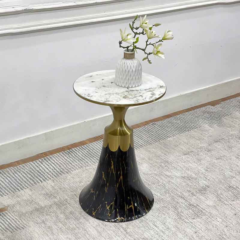 Bàn tròn café, bàn tiếp khách văn phòng trang trí mặt đá BT899