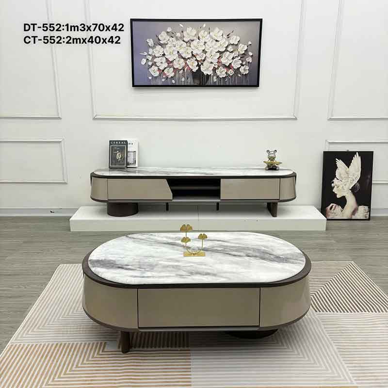 Set bàn trà & kệ tivi phong cách hiện đại CT243