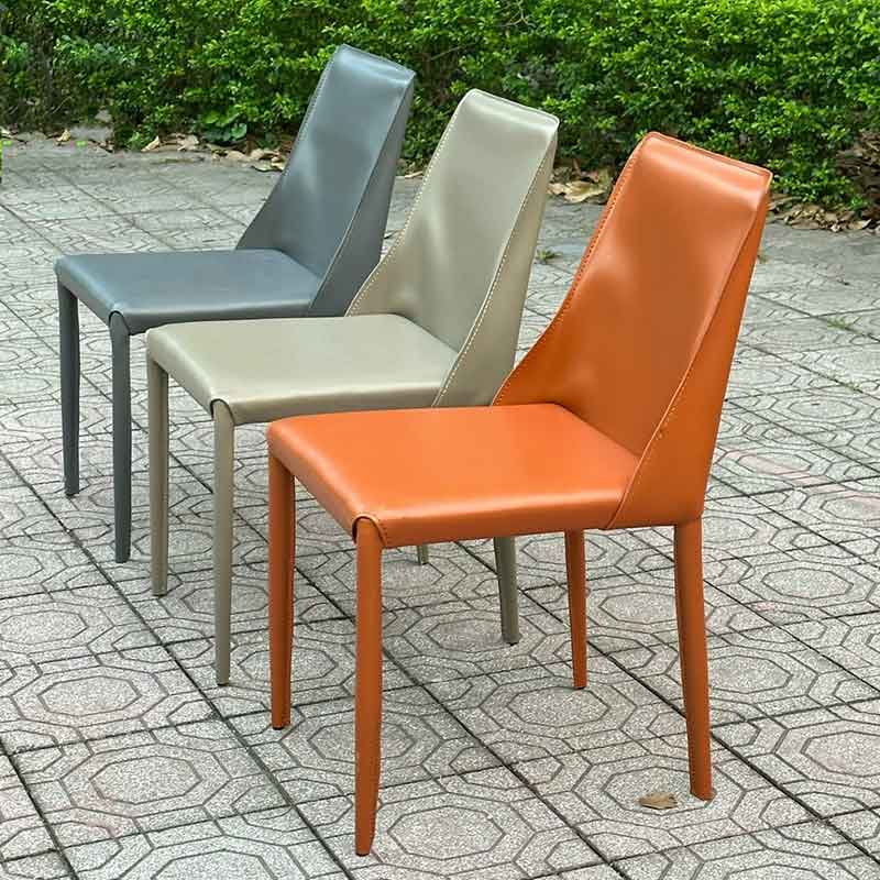 Ghế ăn Perla bọc da phong cách Origami GA539
