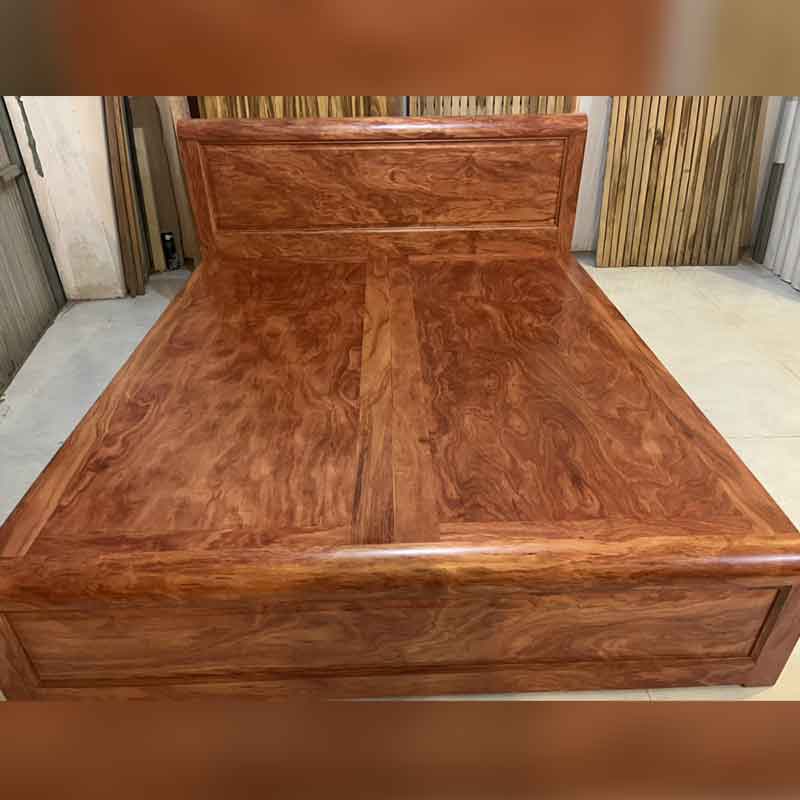 Giường ngủ VIP gỗ Cẩm Trắc kiểu dáng hiện đại GN084