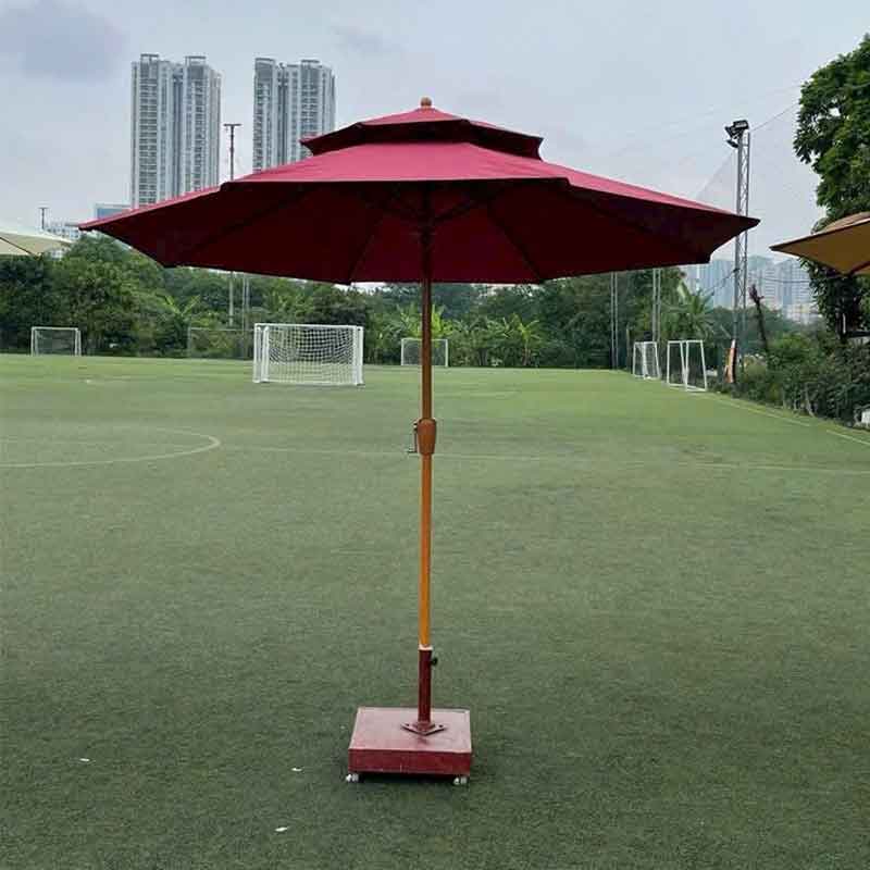  Ô dù tròn chính tâm khung hợp kim nhôm chân nhựa đổ nước có bánh xe di chuyển OD096