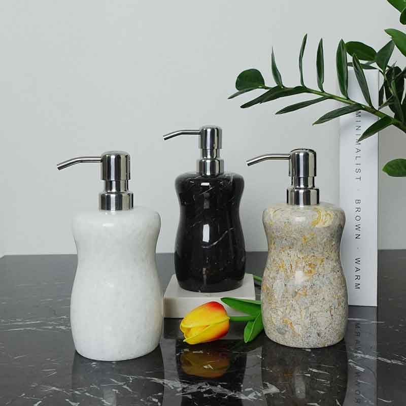 Bình đựng sữa tắm, dầu gội đá cẩm thạch marble PT002