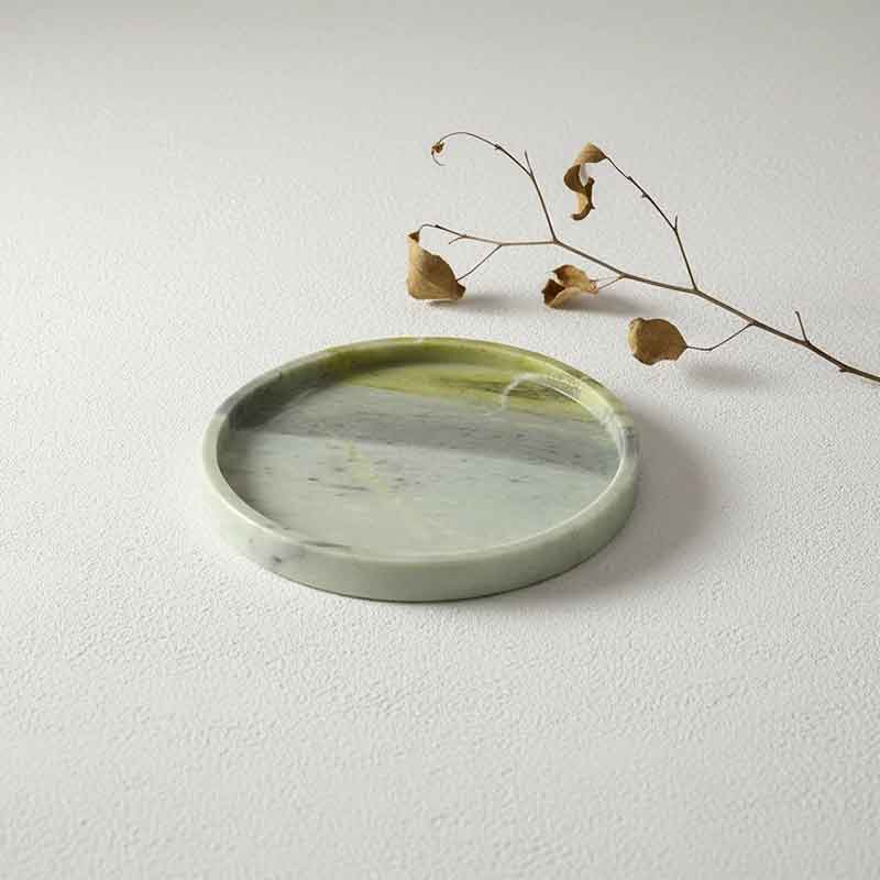 Khay đựng hình tròn đá Cẩm Thạch Marble cho khách sạn PT364