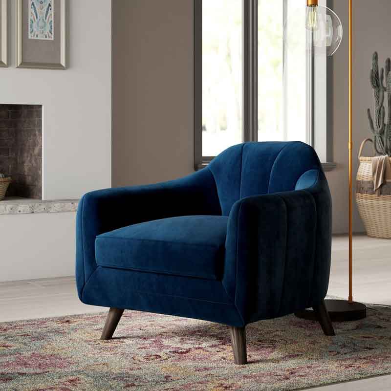 Ghế sofa đơn cao cấp bọc vải nhung nhiều màu SF960