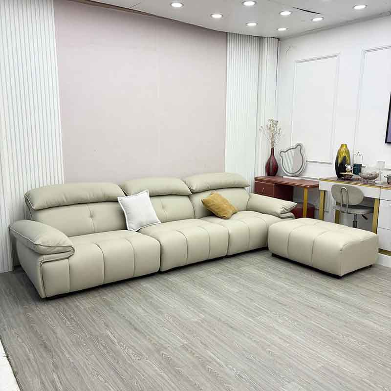 Sofa da nhập khẩu nệm dầy siêu êm SF617