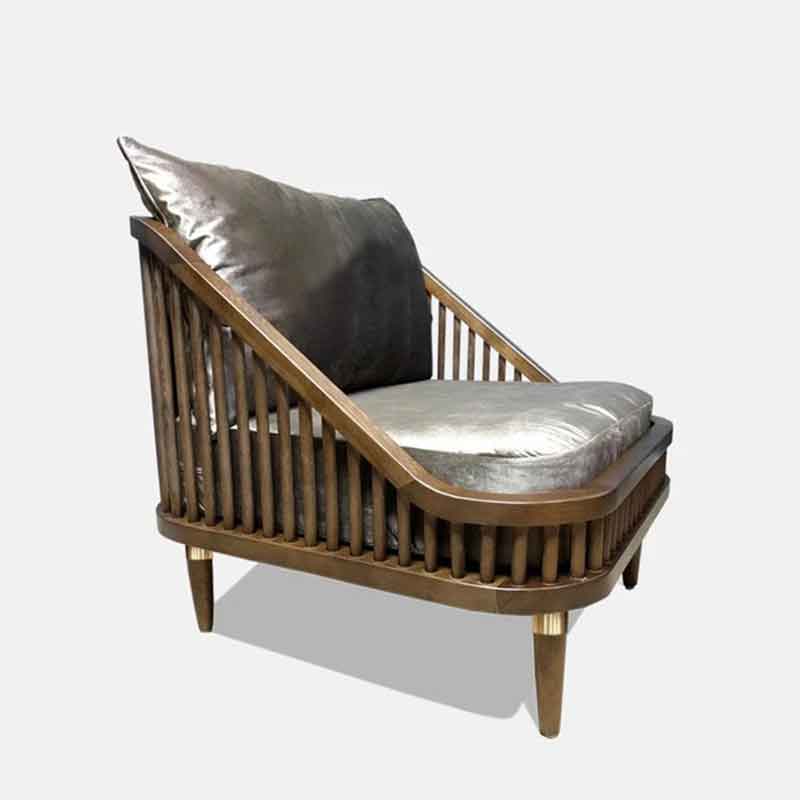 Ghế sofa nan đơn Dedar gỗ sồi cao cấp SF887