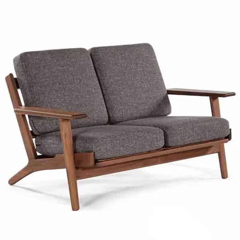 Ghế sofa Plank đôi 2 chỗ ngồi gỗ sồi cao cấp SF889