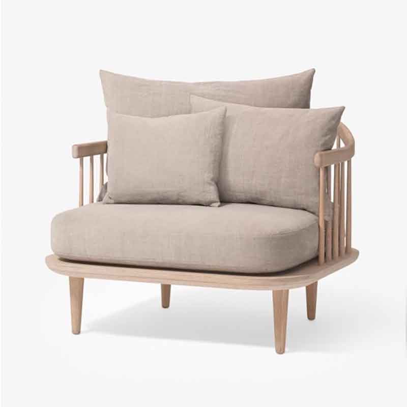 Sofa đơn nan gỗ Fly phong cách Scandinavian SF883