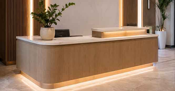 Bàn Quầy Lễ Tân Đẹp Cho Spa, Salon, Văn Phòng, Showroom