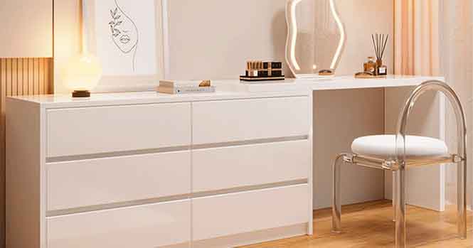 Kích thước bàn trang điểm chuẩn cho mọi không gian