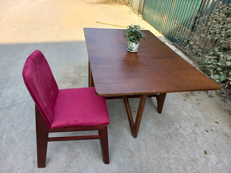 Bàn ăn thông minh gỗ sồi gấp gọn tiết kiệm diện tích BA165