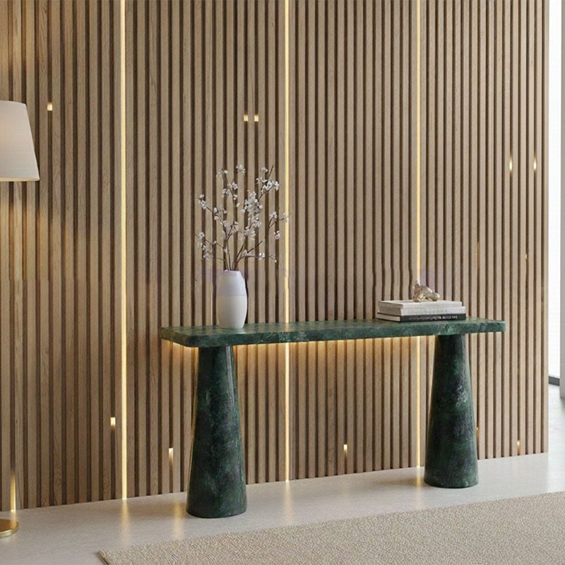 Bàn console đá xanh Ấn Độ nguyên khối biểu tượng của sự sang trọng & đẳng cấp CT125