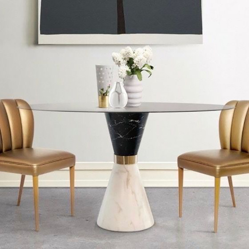 Bàn sảnh khách sạn đá Cẩm Thạch tự nhiên nguyên khối CT080