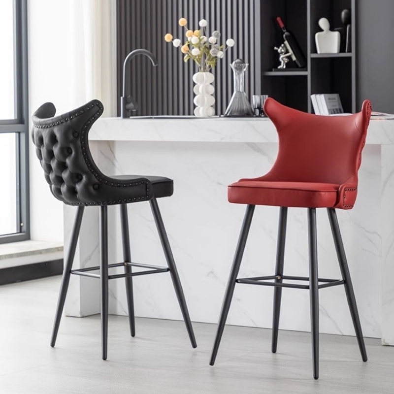  Ghế Bar Stool cao tựa lưng đính cườm sang trọng GB235